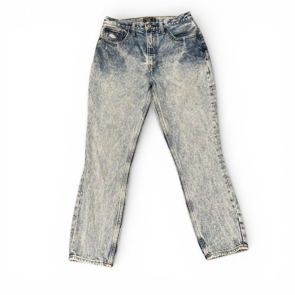 Abercrombie 90s Mom Jeans Y2K Acid Wash High Rise Vintage Straight Cool Girl 26